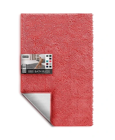 Ultra Soft Non-Slip Chenille Bath Rug - Quick Dry, Machine Washable Large 26”x44”