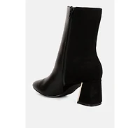 Desire Suede Back Panel High Ankle Boots