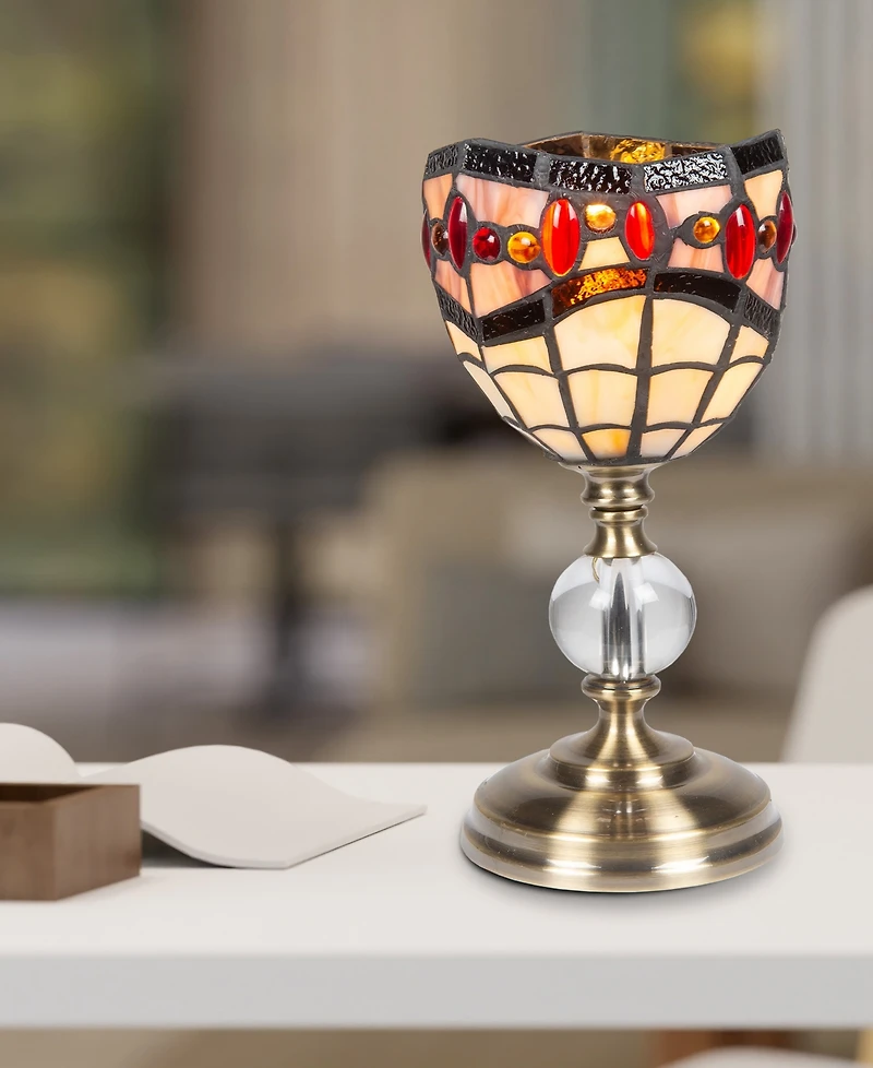 Dale Tiffany 12.5" Tall Fall River Accent Lamp