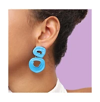 Sohi Women's Erosion Drop Earrings