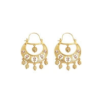 Sohi Women's Gold Regal Drop Earrings