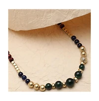 Sohi Women's Block Beaded Necklace