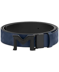 Montblanc Men's M Pin Buckle Reversible Leather Belt