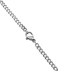 Blackjack Men's Cubic Zirconia Sword 24" Pendant Necklace Stainless Steel