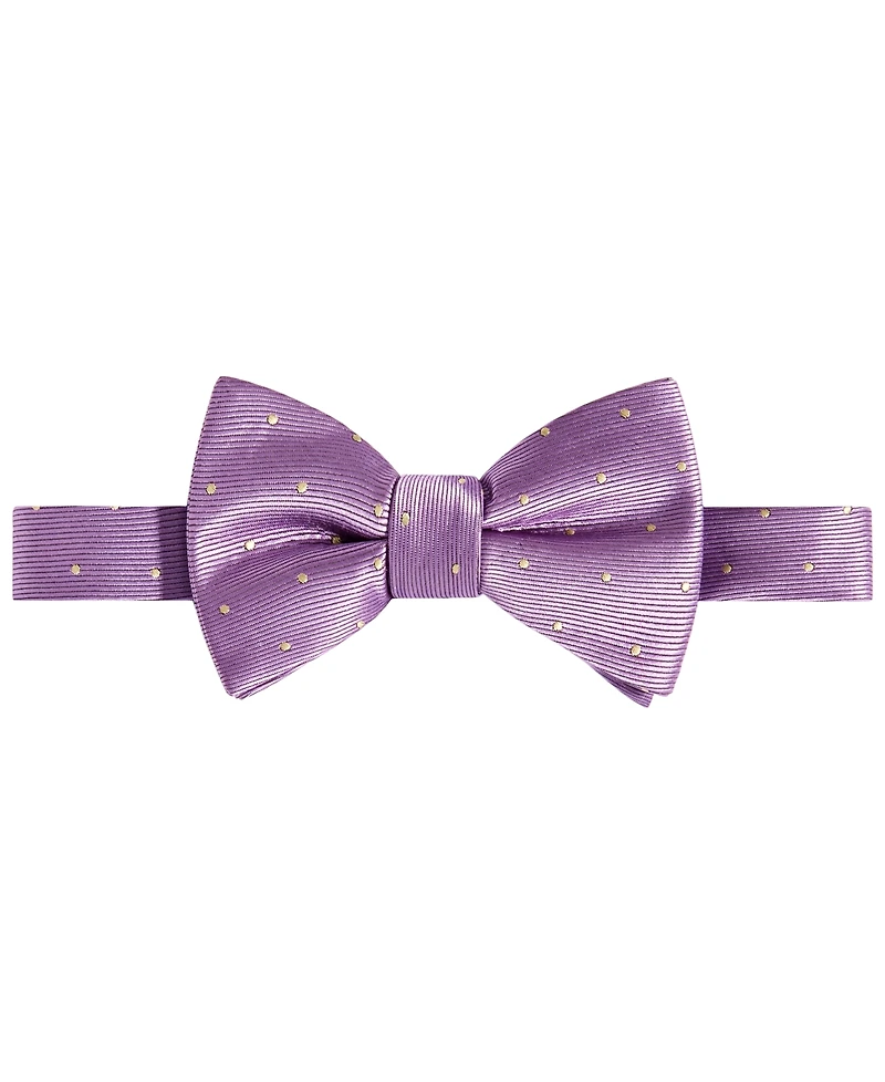 Tayion Collection Men's Purple & Gold Dot Bow Tie