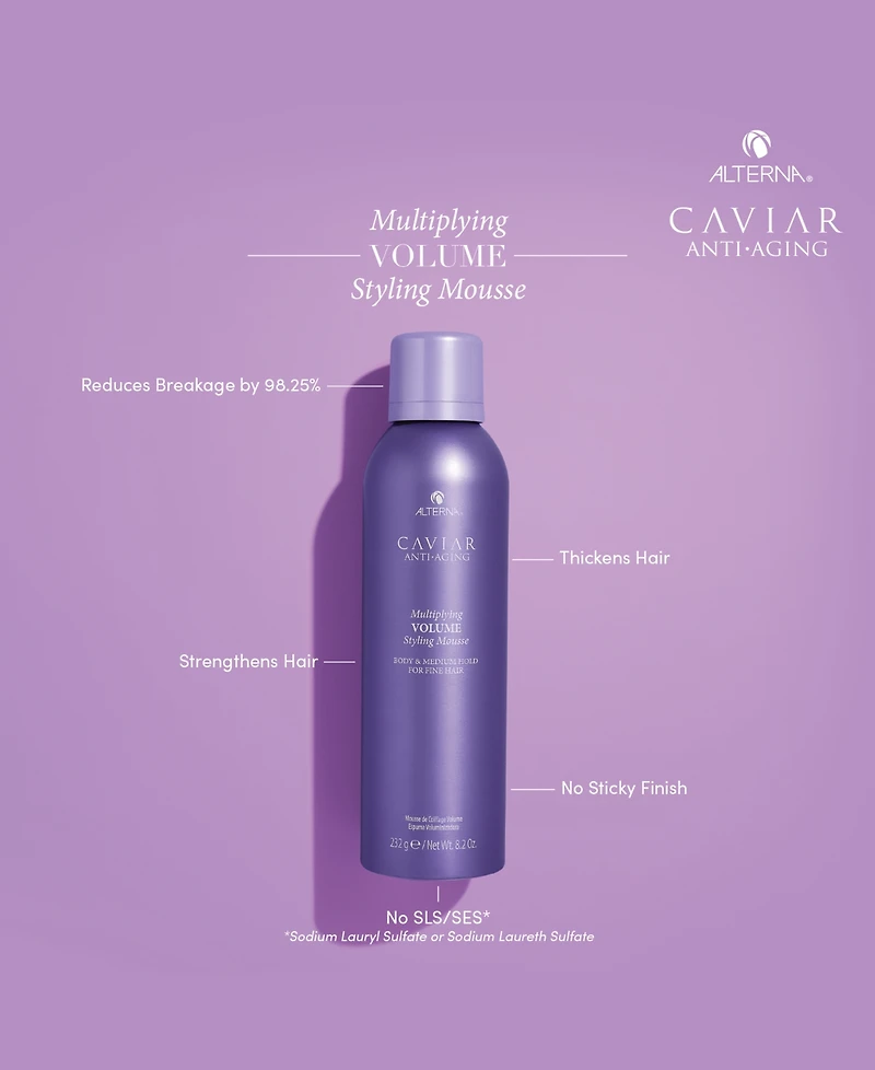 Alterna Caviar Multiplying Volume Styling Mousse, 8.2 oz.