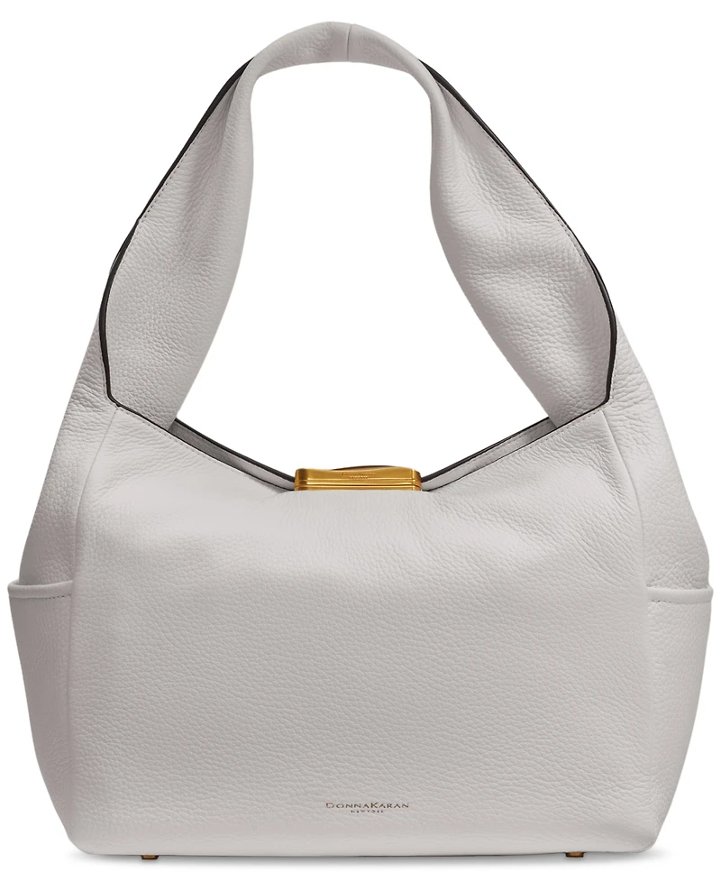 Donna Karan New York Amagansett Soft-Rolled Leather Shoulder with Sculpted Magnet Closure