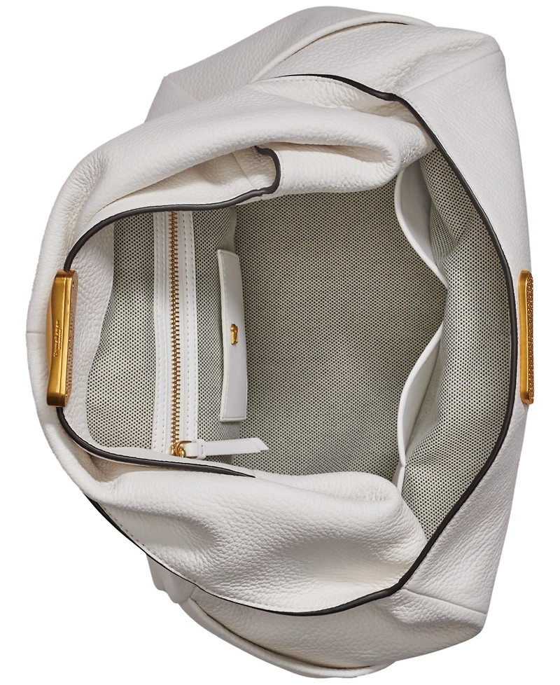 Donna Karan New York Amagansett Soft-Rolled Leather Shoulder with Sculpted Magnet Closure