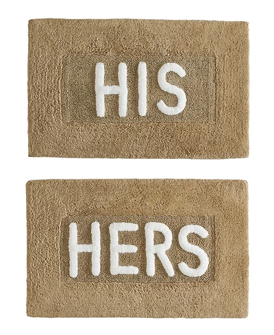Jean Pierre His & Hers Cotton 2-Piece Bath Rug Set
