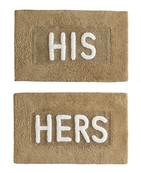 Jean Pierre His & Hers Cotton 2-Piece Bath Rug Set