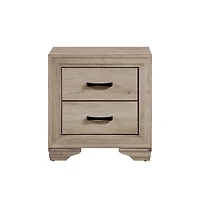 Streamdale Furniture Natural Finish Nightstand for Bed Side Table