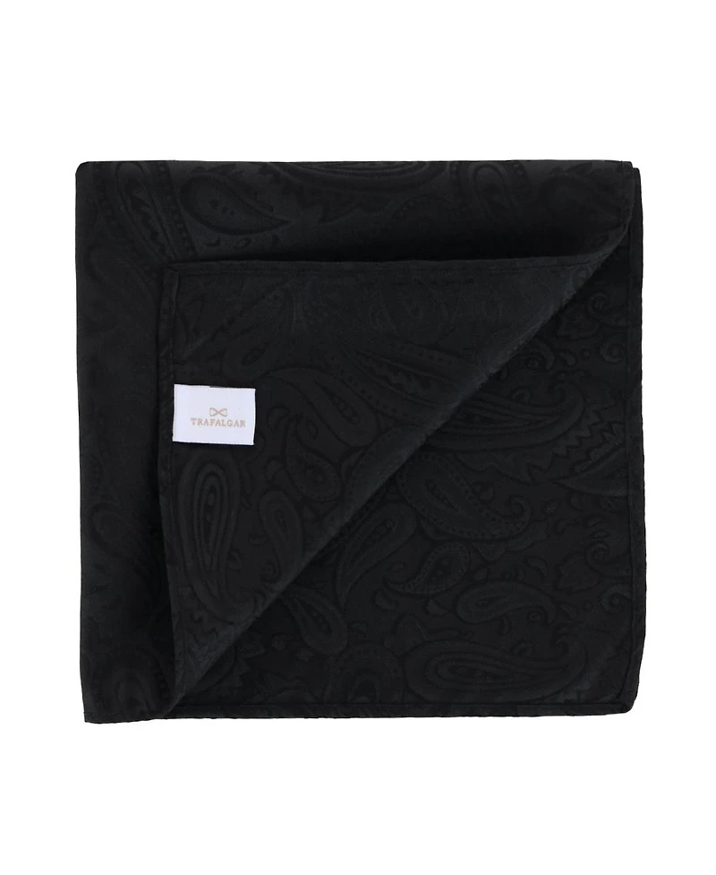 Trafalgar Ban bury Tone on Paisley 12 Inch Silk Pocket Square