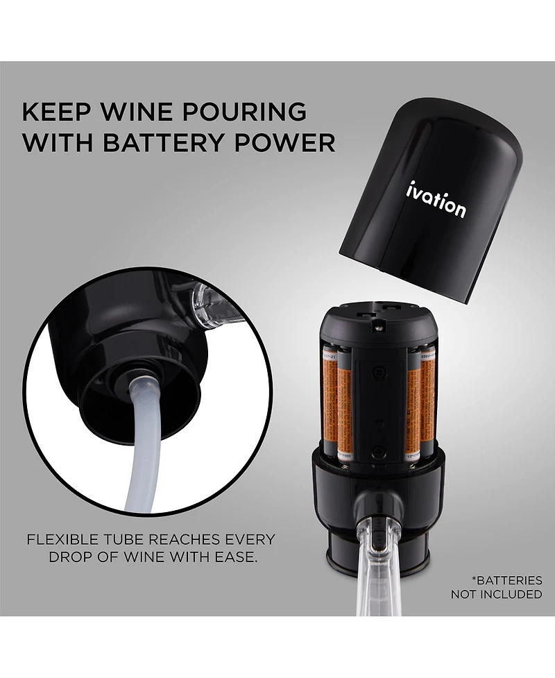Ivation Wine Aerator & Wine Dispenser with Flexible Tube