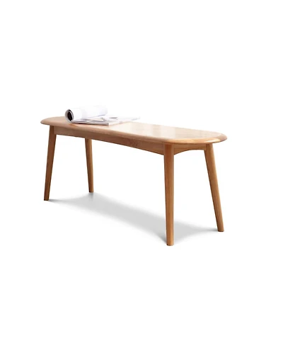 Streamdale Furniture Natural Oak Wood For Dining Bench Table Bench For Living Room