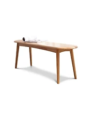 Streamdale Furniture Natural Oak Wood For Dining Bench Table Bench For Living Room