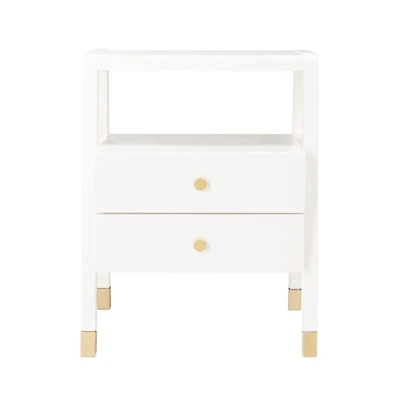 Cove 2 Drawer 1 Shelf Accent Table