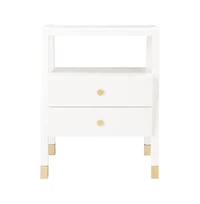 Cove 2 Drawer 1 Shelf Accent Table