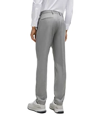 Boss by Hugo Boss Men's Micro-Patterned Slim-Fit Trousers