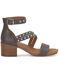 Lucky Brand Women's Piah Studded Block-Heel City Sandals