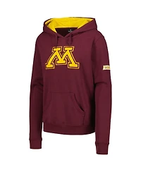 Women's Stadium Athletic Maroon Minnesota Golden Gophers Big Logo Pullover Hoodie
