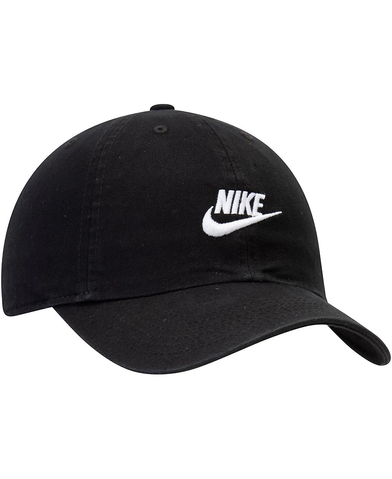 Youth Boys and Girls Nike Black Heritage 86 Futura Adjustable Hat