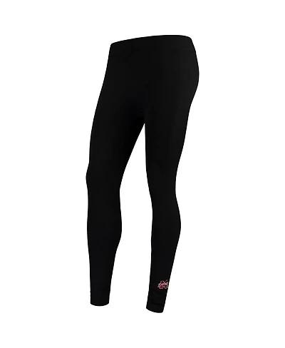 Women's ZooZatz Black Mississippi State Bulldogs Fleece Leggings