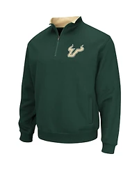 Men's Colosseum Green South Florida Bulls Tortugas Logo Quarter-Zip Jacket