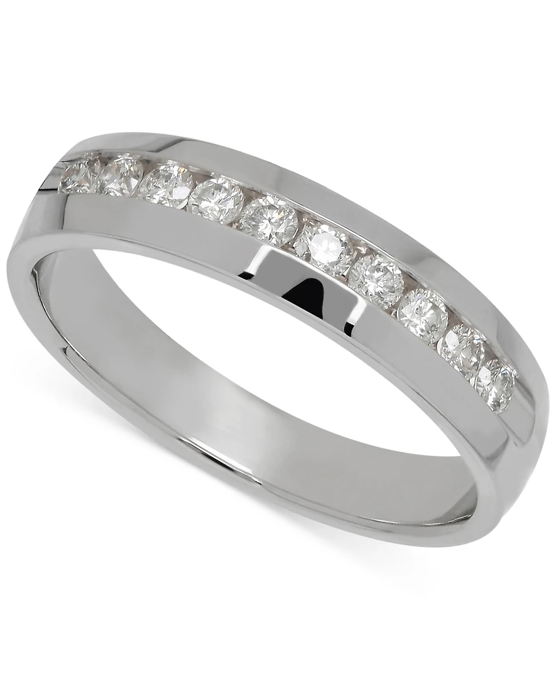 Men's Diamond Band (1/2 ct. t.w.) 14k White Gold (Also Yellow Gold)