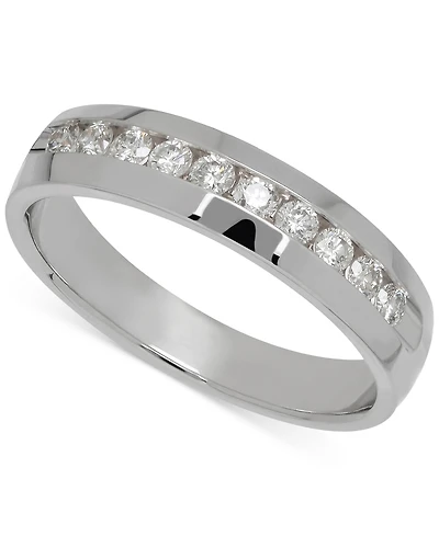 Men's Diamond Band (1/2 ct. t.w.) 14k White Gold (Also Yellow Gold)