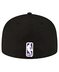 Men's New Era Black Sacramento Kings 59FIFTY Fitted Hat