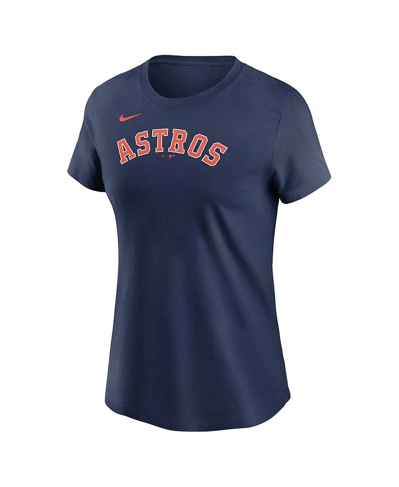 Women's Nike Navy Houston Astros Wordmark T-shirt