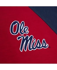 Men's Mitchell & Ness Red Ole Miss Rebels Legendary Slub Raglan Long Sleeve T-shirt