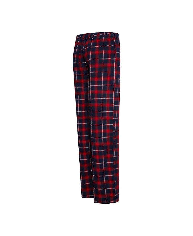 Women's Concepts Sport Navy, Red New England Patriots Arctic T-shirt and Flannel Pants Sleep Set
