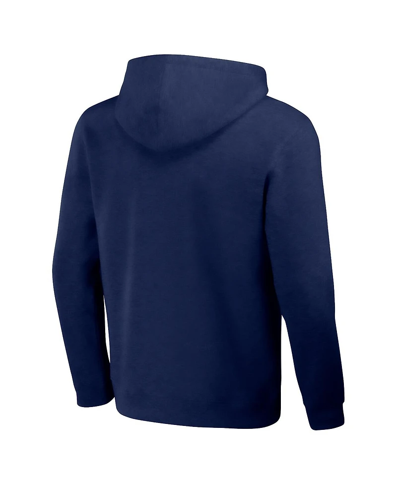 Men's Nfl x Darius Rucker Collection by Fanatics Navy Distressed New England Patriots Coaches Pullover Hoodie