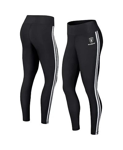 Women's Wear by Erin Andrews Las Vegas Raiders Color Block Leggings