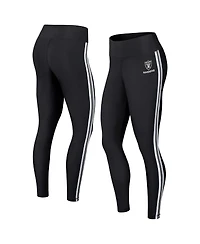 Women's Wear by Erin Andrews Black Las Vegas Raiders Color Block Leggings