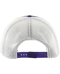 Men's '47 Brand Purple Los Angeles Lakers Semi Patch Trucker Adjustable Hat