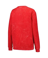 Women's G-iii 4Her by Carl Banks Red Distressed Tampa Bay Buccaneers Comfy Cord Pullover Sweatshirt