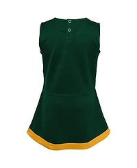 Girls Toddler Green Bay Packers Cheer Captain Dress with Bloomers
