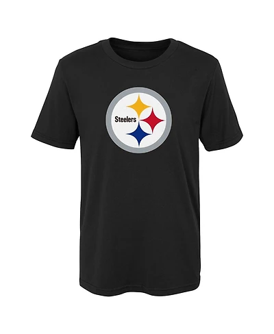 Little Boys and Girls Black Pittsburgh Steelers Primary Logo T-shirt