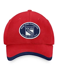 Men's Fanatics Red New York Rangers Fundamental Adjustable Hat