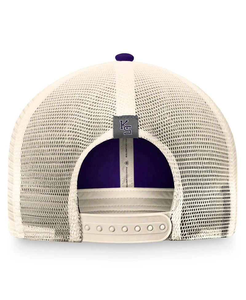 Men's Top of the World Purple Kansas State Wildcats Refined Trucker Adjustable Hat