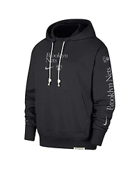 Men's Nike Black Brooklyn Nets Authentic Performance Pullover Hoodie