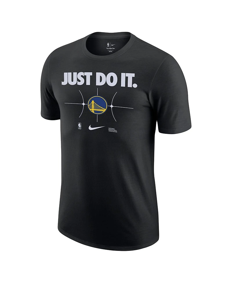 Men's Nike Black Golden State Warriors Just Do It T-shirt