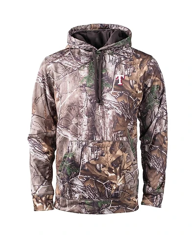Men's Dunbrooke Camo Texas Rangers Champion Realtree Pullover Hoodie