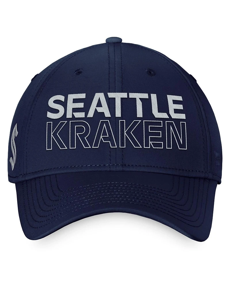 Men's Fanatics Deep Sea Blue Seattle Kraken Authentic Pro Road Flex Hat