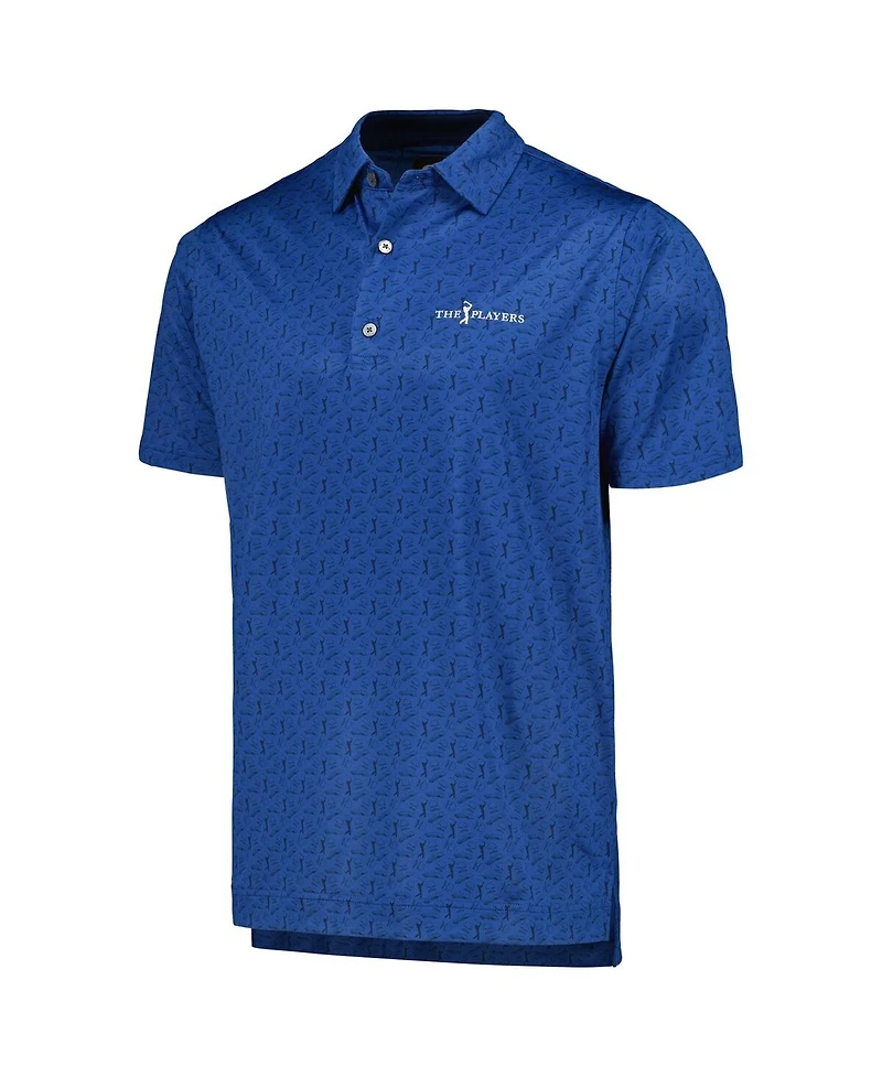 Men's FootJoy Navy The Players Allover Print Polo Shirt