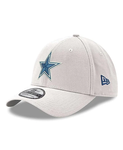 Men's New Era White Dallas Cowboys Logo 39THIRTY Flex Hat