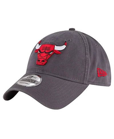 Men's New Era Charcoal Chicago Bulls Team 2.0 9TWENTY Adjustable Hat