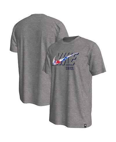 Men's Nike Heather Gray Usmnt Swoosh T-shirt